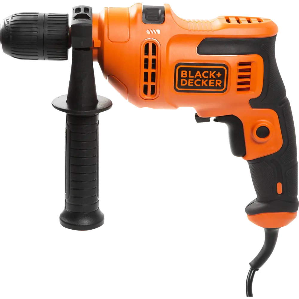 Ударная дрель Black&Decker BEH200-QS, 500Вт BLACK + DECKER STLM-2077302 - Вид №1