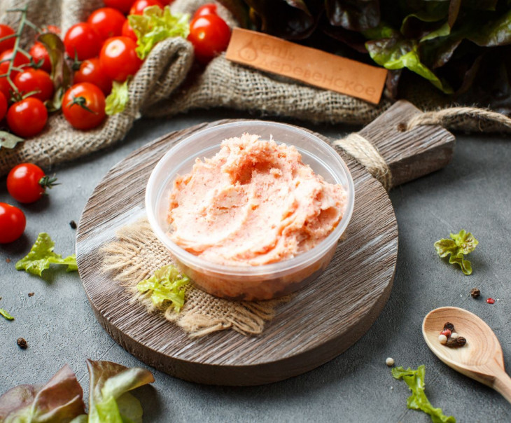 6515 Сало соленое с красным перцем чили (протертое) Вкусляндия  - Вид №1