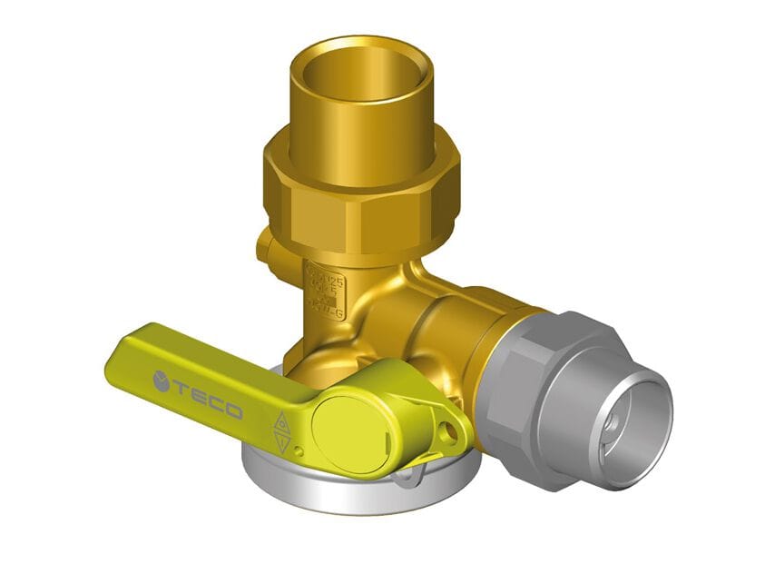 Прямые однотрубные клапаны газового счетчика и запираемый блок 90° с резьбой TECO G6 ARCH-00109332