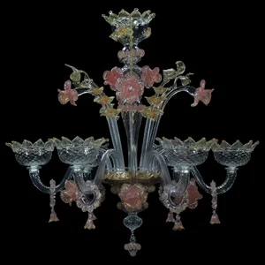 1120 ORIGINALMURANOGLASS Люстра Пульчинелла - Ферро - муранское стекло OMG  см