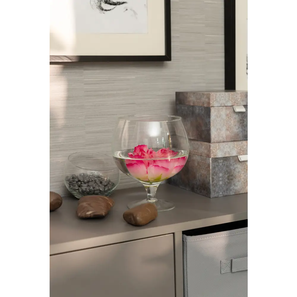 Ваза Santreyd «Бренди» — стеклянная на ножке для изысканного декора 82223426 STLM-0022305 - Вид №2