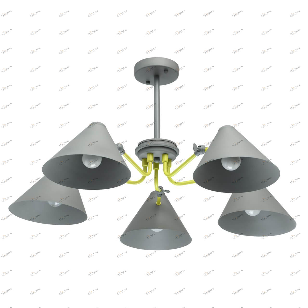 Потолочная люстра MW-Light Чили 1 711010105 серая MW-LIGHT ДИЗАЙНЕРСКИЕ, ЧИЛИ 187991 Серый 