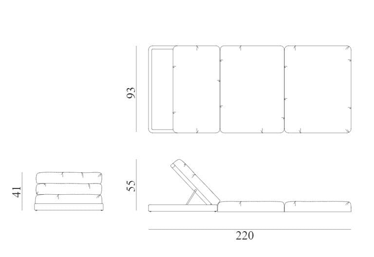 Шезлонг из красного дерева Exteta Sunset ARCH-00113463 - Вид №6
