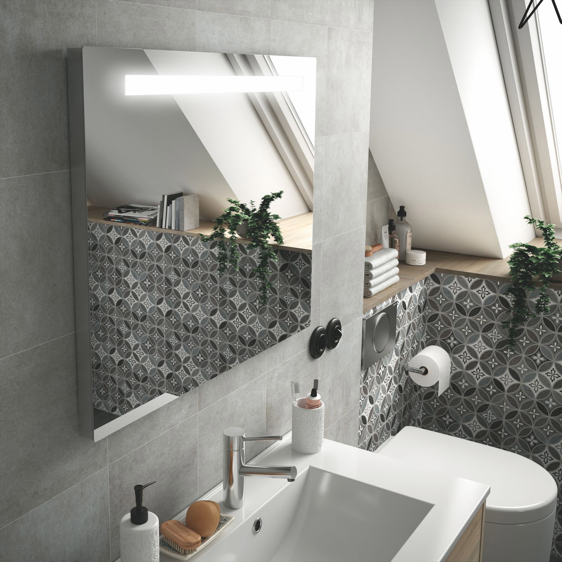 25029 SALGAR Зеркало противотуманное SUNSET 60 x 60 - Вид №2