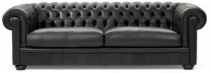 Natuzzi Кожаный диван с тафтингом King