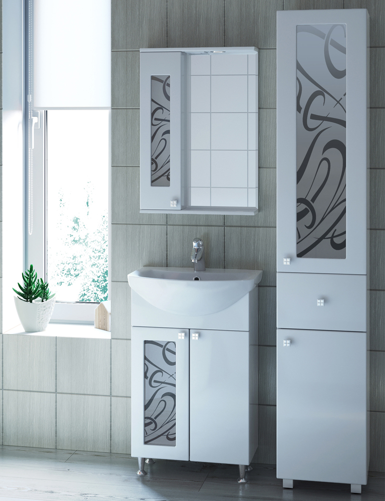 Тумба с раковиной Provans 550 (Антик)550⨉460⨉830 мм белый Santreyd sun-id-665209 - Вид №4