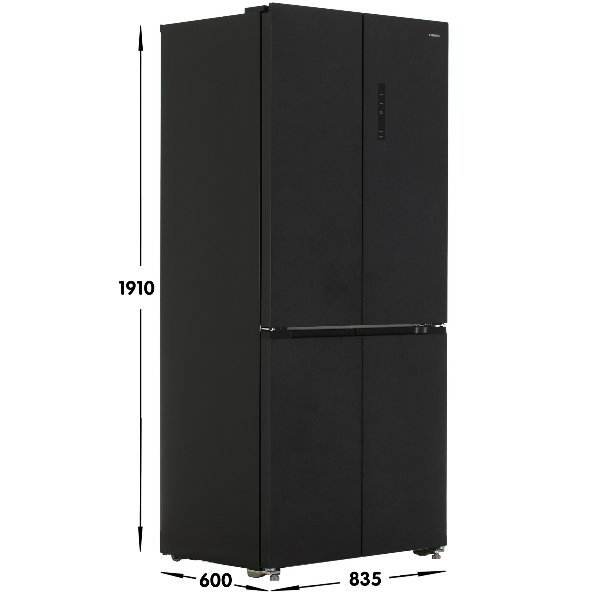 9168749 Холодильник многодверный   HIBERG RFQ-600DX NFGM inverter серый STDN-0007654 - Вид №6