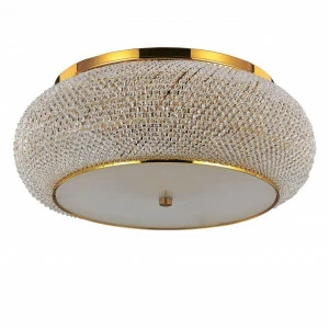 Потолочный светильник Ideal Lux Pasha PL10 Oro IDEAL LUX ДИЗАЙНЕРСКИЕ, PASHA ORO 074042 Золото;прозрачный