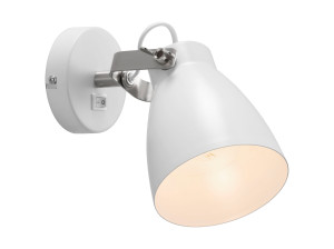 Регулируемая металлическая настенная лампа