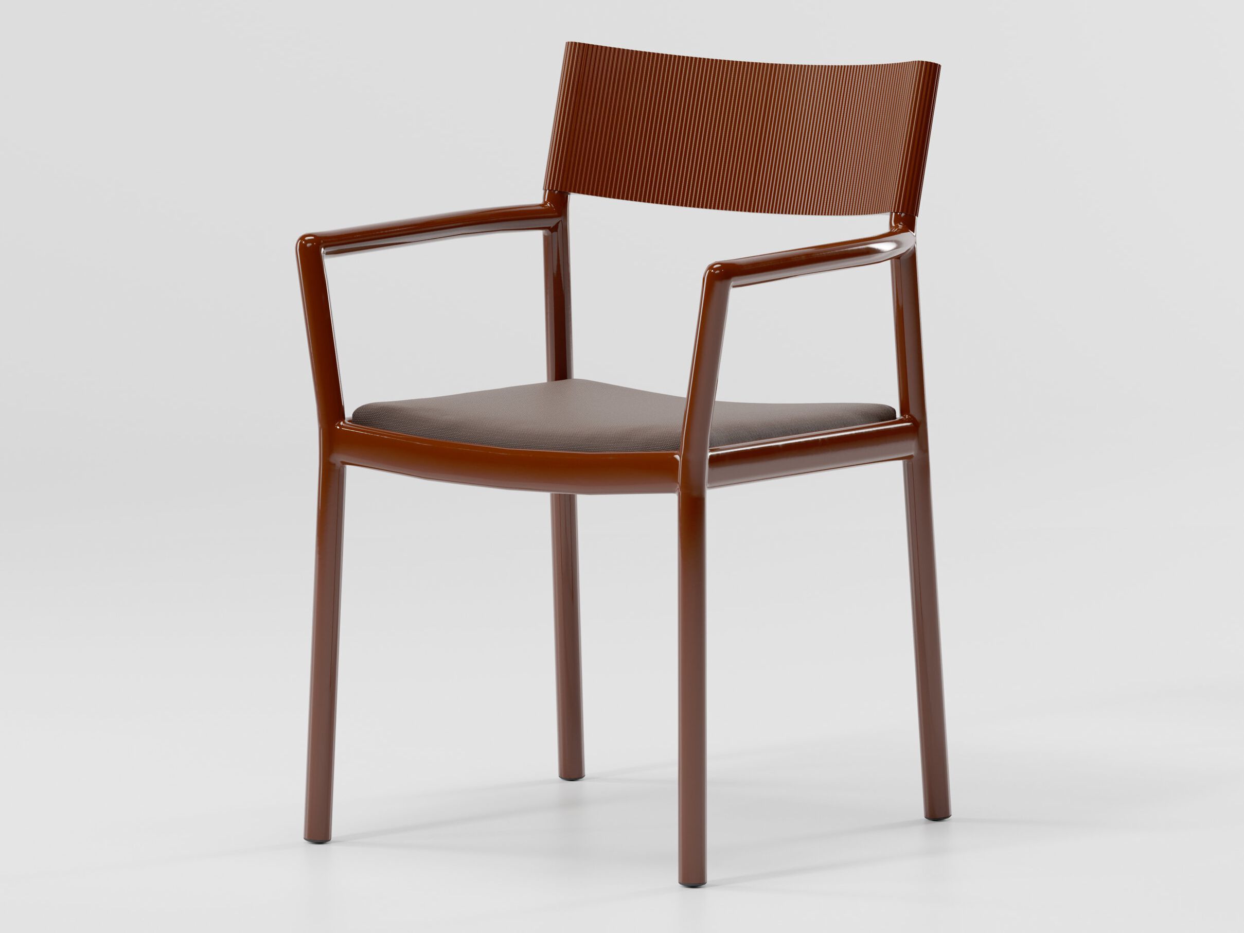 Алюминиевый стул с мягким сиденьем с подлокотниками Kettal Passage ARCH-00049052