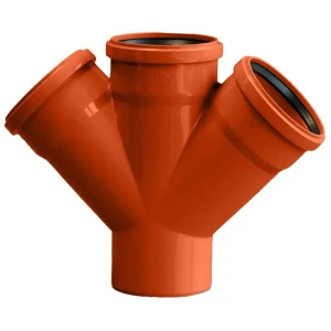 Крестовина наружная Политэк 45° 110 мм