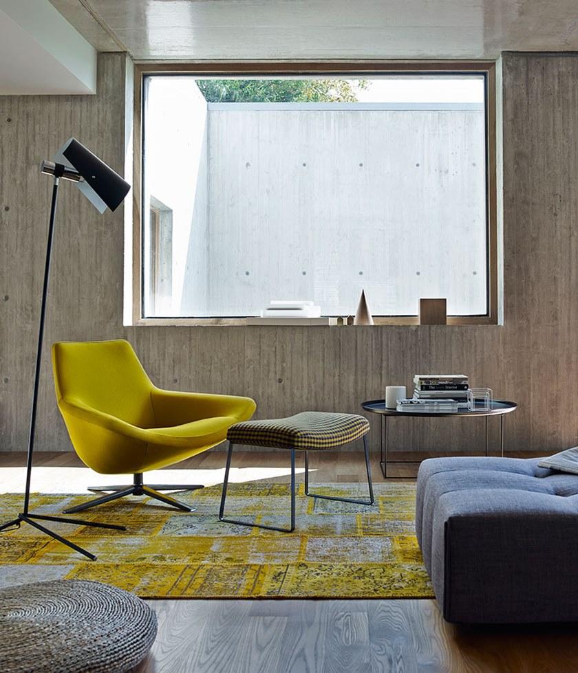 B&B Italia Поворотное кресло, обитое тканью с 4 спицами Metropolitan sun-id-1480169 - Вид №6