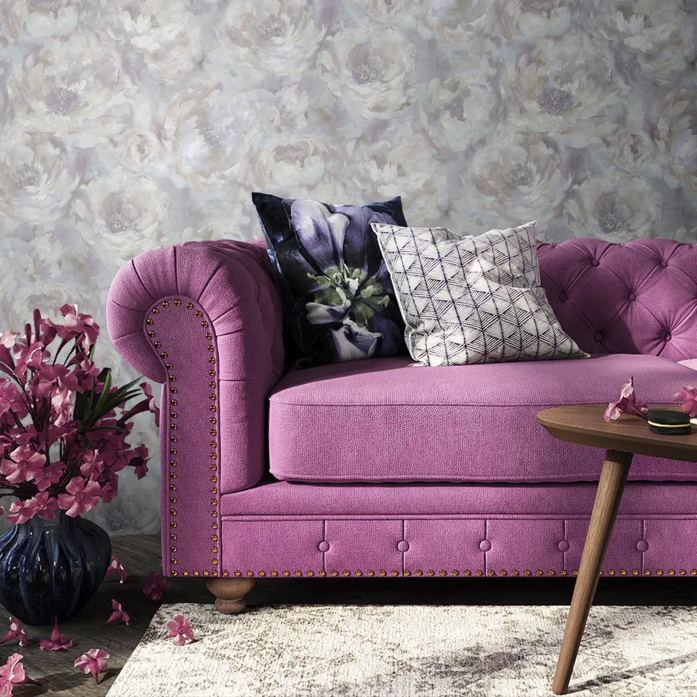 Обои флизелиновые Inspire Peony бежевые 1.06 м Bohemia 6 83617725 STLM-2000568 - Вид №2