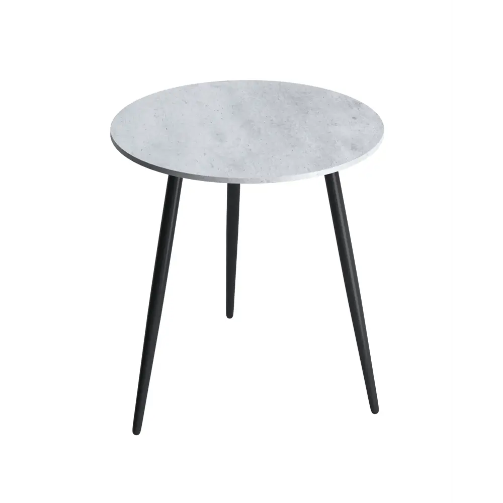 Стол кухонный Triniti 75x75x75 см круг металл цвет цемент светлый Santreyd STLM-2016250
