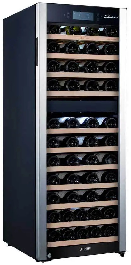 91282821 Винный шкаф Libhof Gourmet 49.50x127.50x58 см 73 бутылки металл цвет металлик STLM-0869177