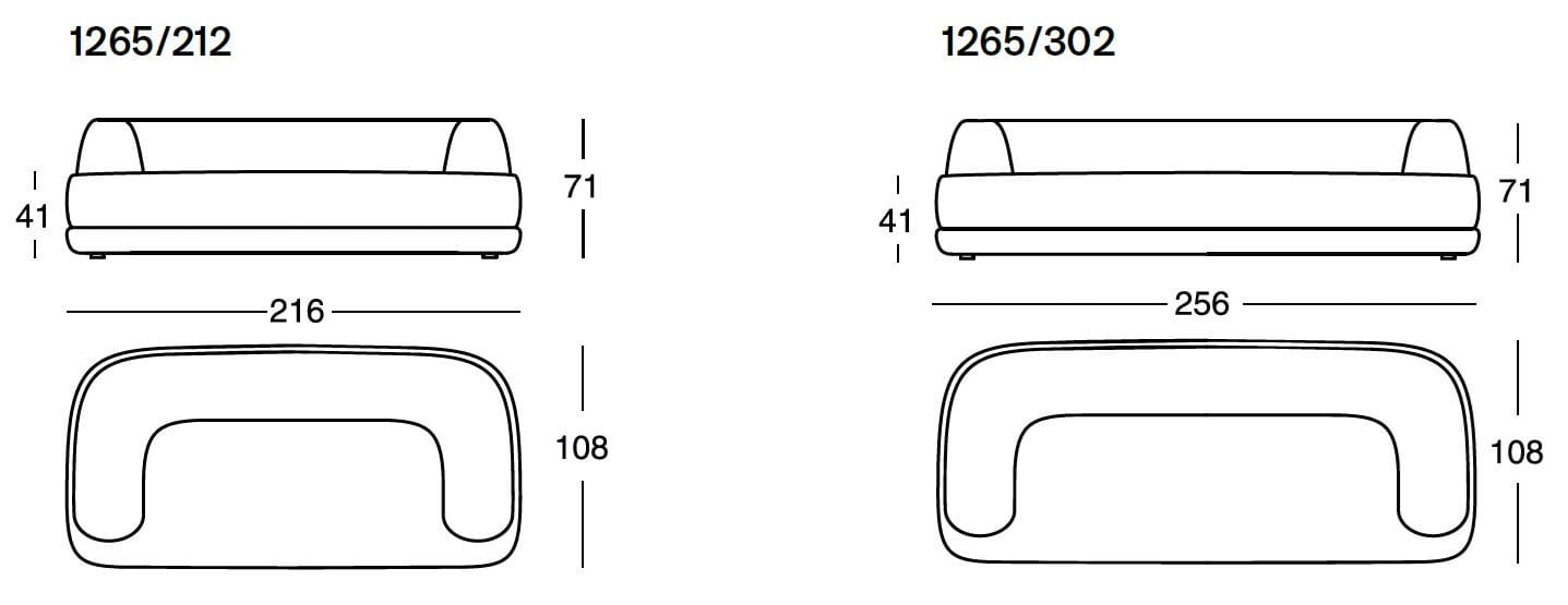 Ткань диван Zanotta BUMPER ARCH-00126249 - Вид №3