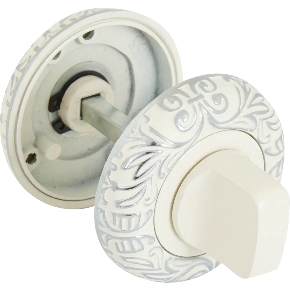 Santreyd Накладка-фиксатор для межкомнатных дверей белый хром 85218979 STLM-0059960 - Вид №1