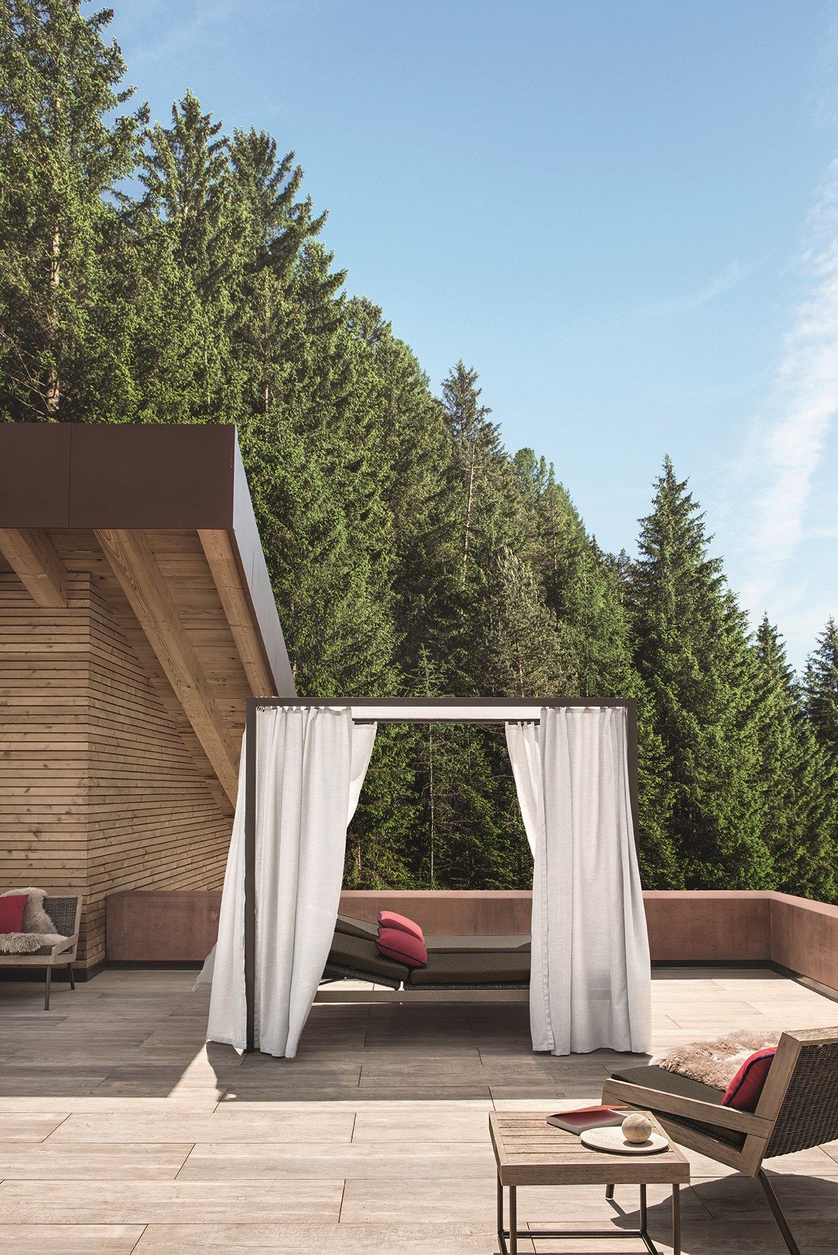 Садовая кровать с балдахином Ethimo открытый ARCH-00046994 - Вид №2