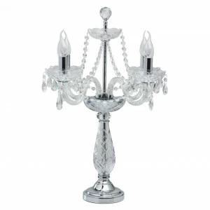 Настольная лампа MW-Light Каролина 15 367036304 MW-LIGHT ПОДСВЕЧНИК, СВЕЧА 195152 Прозрачный;хром