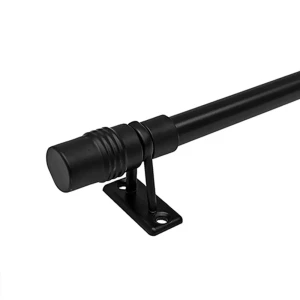 ЭСКАР Карниз витражный Цилиндр черный 40-60 см для легких штор 89370883