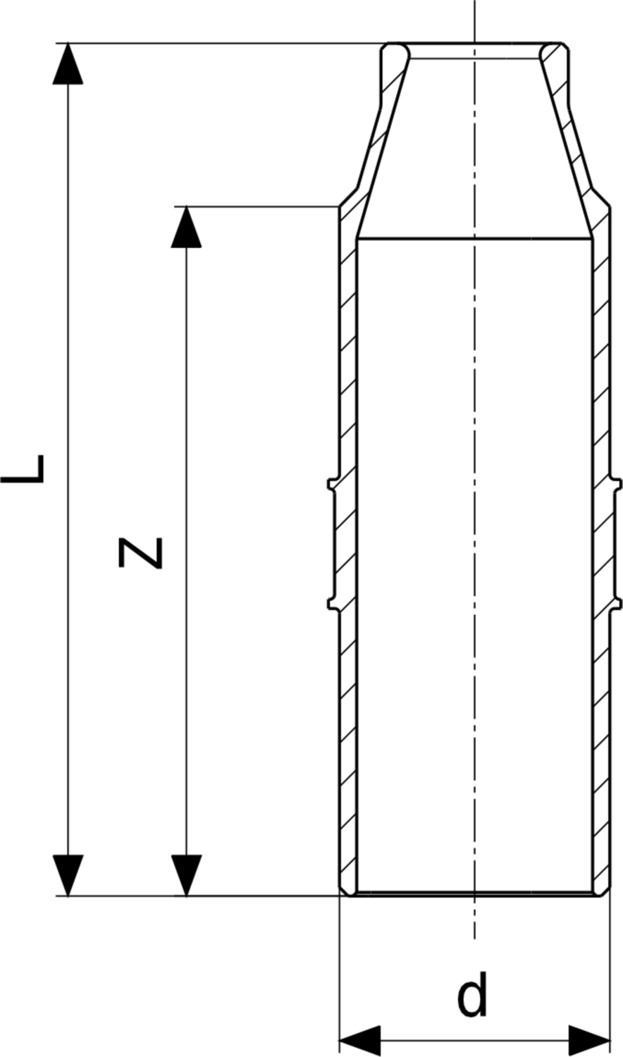 695 842 Модель 2211.5 Трубопроводные системы  Sanpress  Водорозетки Santreyd  - Вид №3