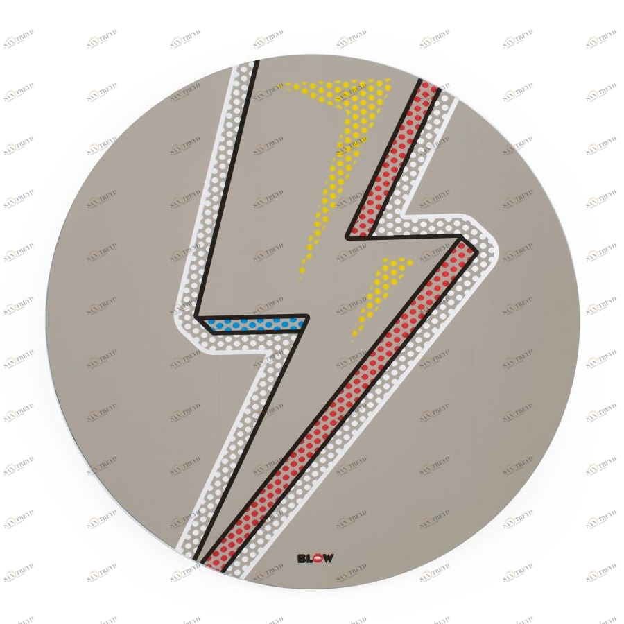 Зеркало круглое 70 см красно-синее Flash SELETTI ДИЗАЙНЕРСКИЕ 00-3882995 Красный;синий 