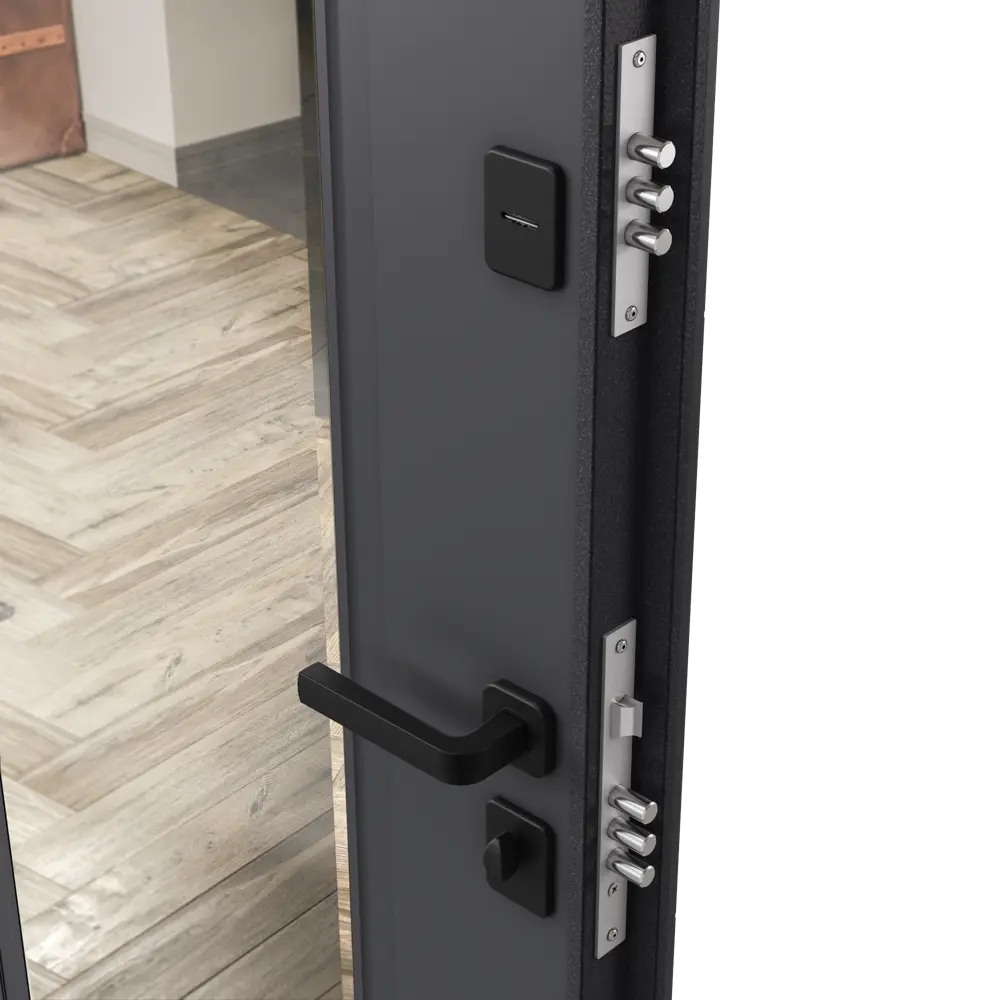 Дверь входная металлическая Гибсон 86x205 см правая скай оскуро с зеркалом TOREX STLM-2006612 - Вид №3