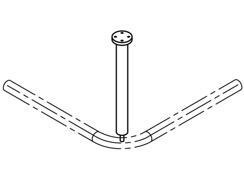 801.34.9902S потолочная подвеска HEWI Suizidhemmende Produkte  - Вид №3
