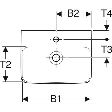 501.718.00.1 Hакладная раковина Geberit Renova Plan Geberit  - Вид №2