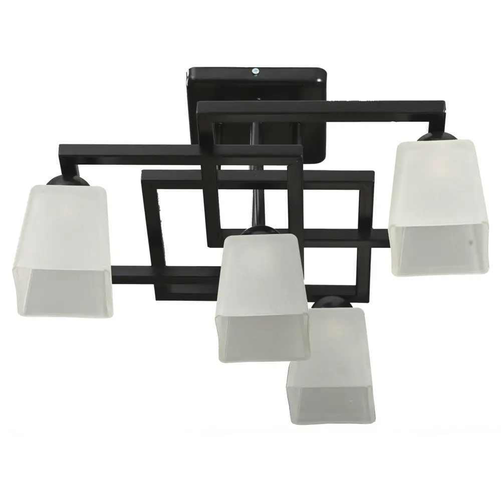 Люстра потолочная Орфей 441 4 лампы 15 м² цвет черный/белый СВЕТУС STLM-2146342