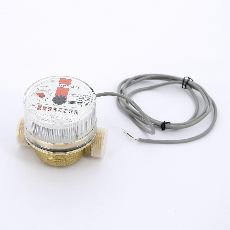 Cчетчик для горячей воды с импульсным выходом ИТЭЛМА WFW24 L=80 90˚C WFW24D080 - Вид №1