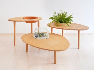 Dizzconcept Овальный деревянный журнальный столик