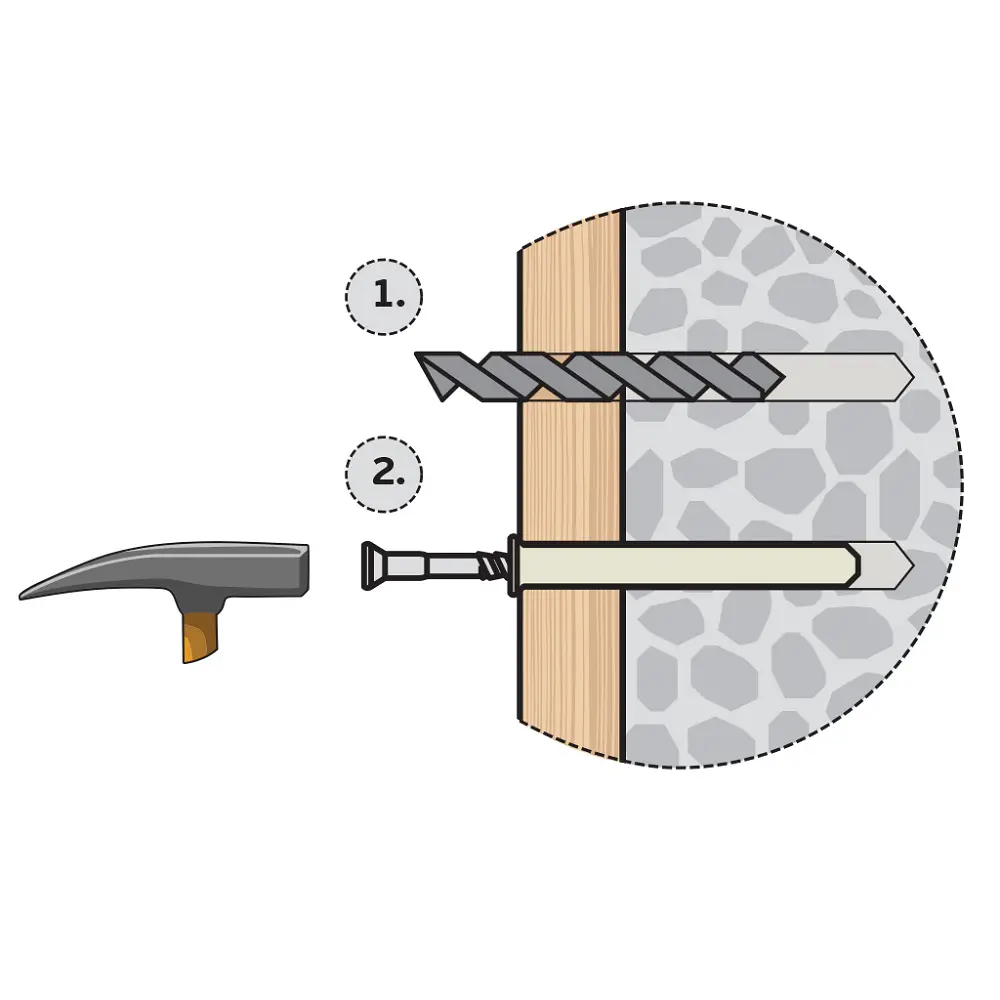 Дюбель-гвоздь потайной Европартнер нейлон 8x100 мм 10 шт STLM-2159535 - Вид №4