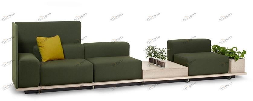 Offecct Модульный диван из ткани sun-id-1389204
