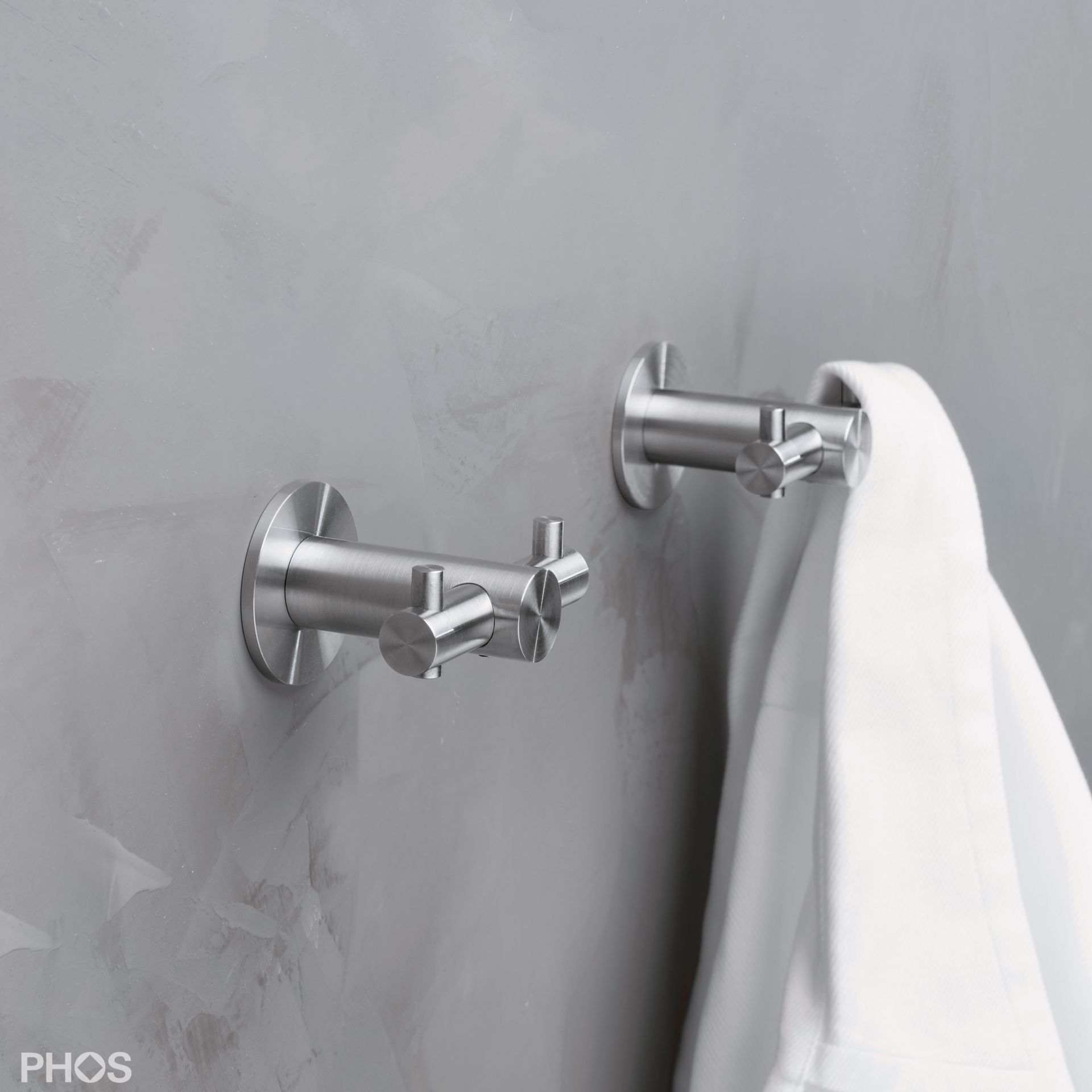 H18-50DR40 Двойной крючок, ø18 мм, длина 5 см, с розеткой PHOS  - Вид №1