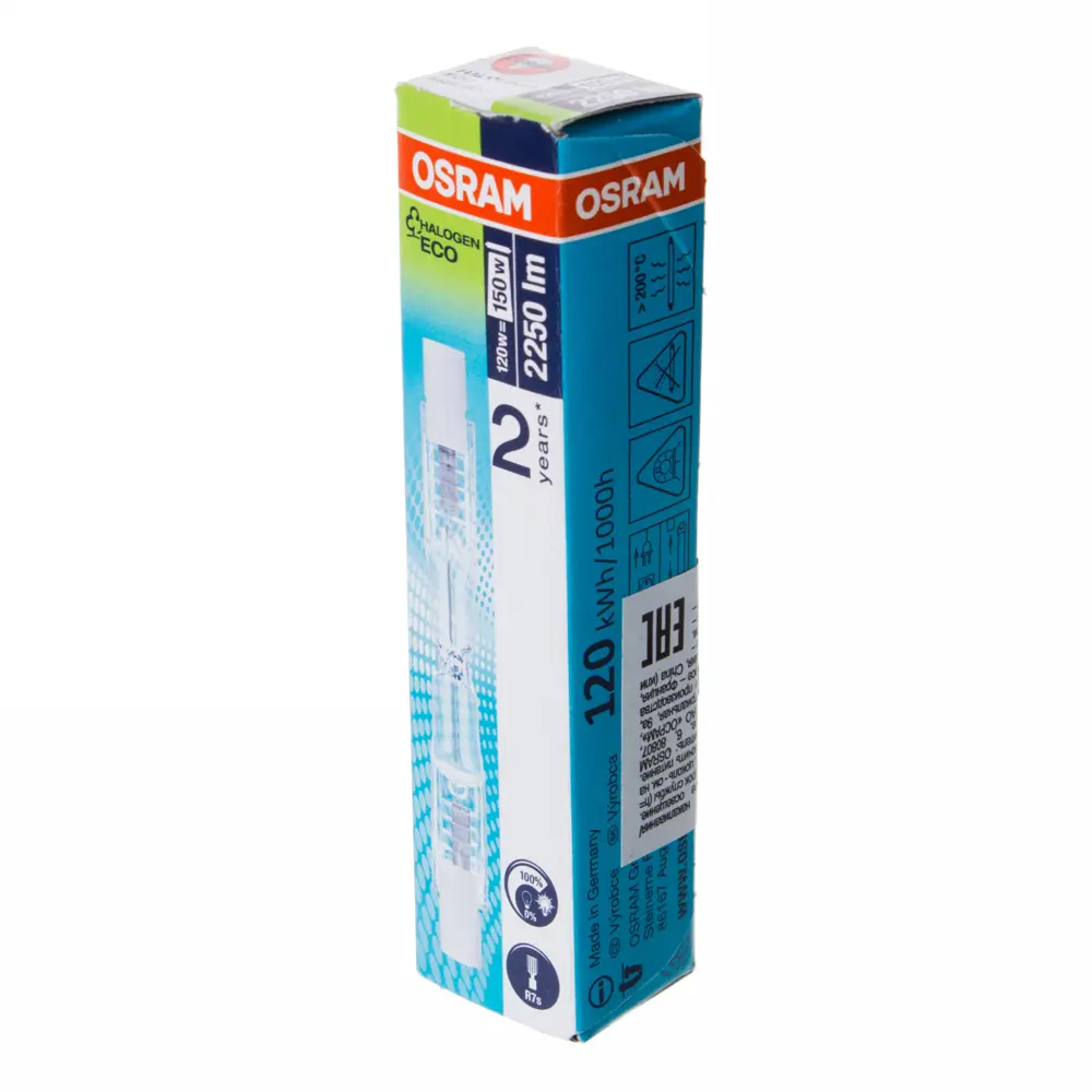 Лампа галогенная Osram R7s 120 Вт свет тёплый белый 14226115 STLM-2160388  - Вид №1