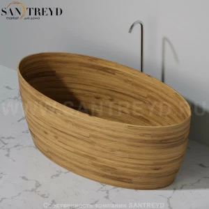UWD MADRA N2 Ванна свободностоящая 163 см из ореха N2Madra163.walnut