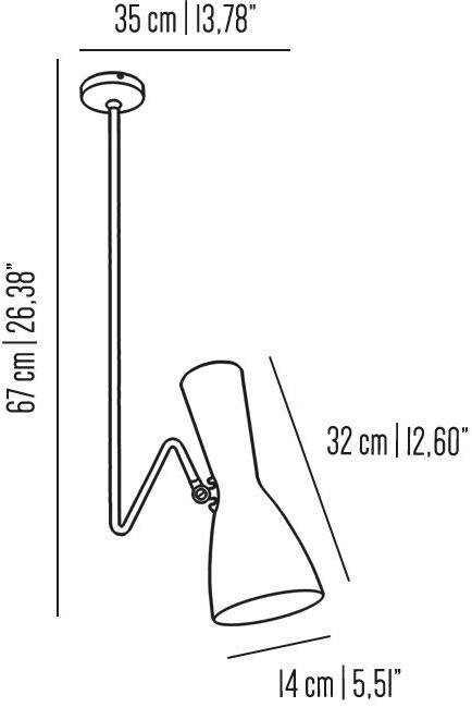Il Bronzetto Регулируемый латунный подвесной светильник Wormhole Wor07 duo - Вид №1