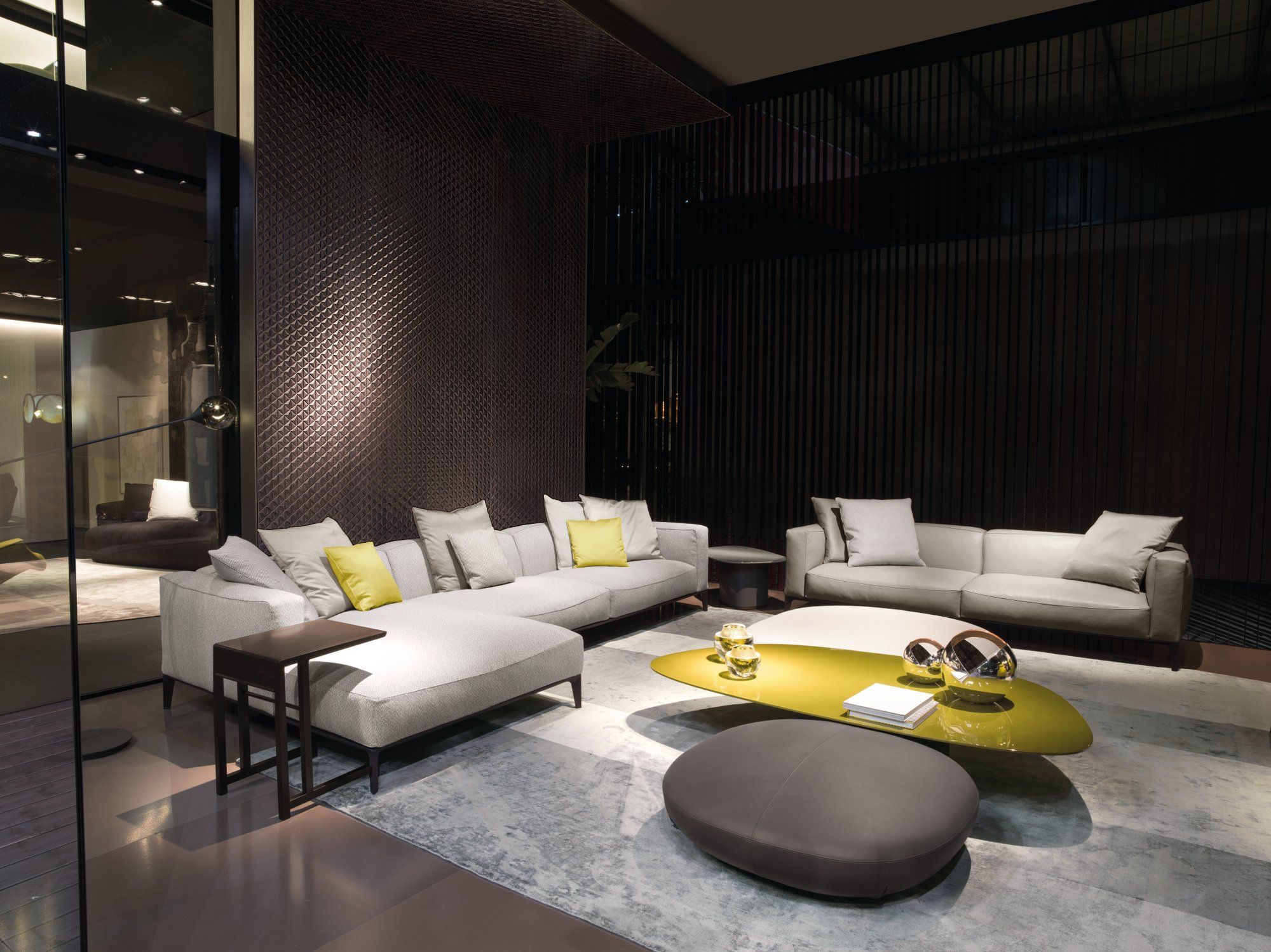 Угловой диван из ткани Giorgetti Aton ARCH-00016289 - Вид №1