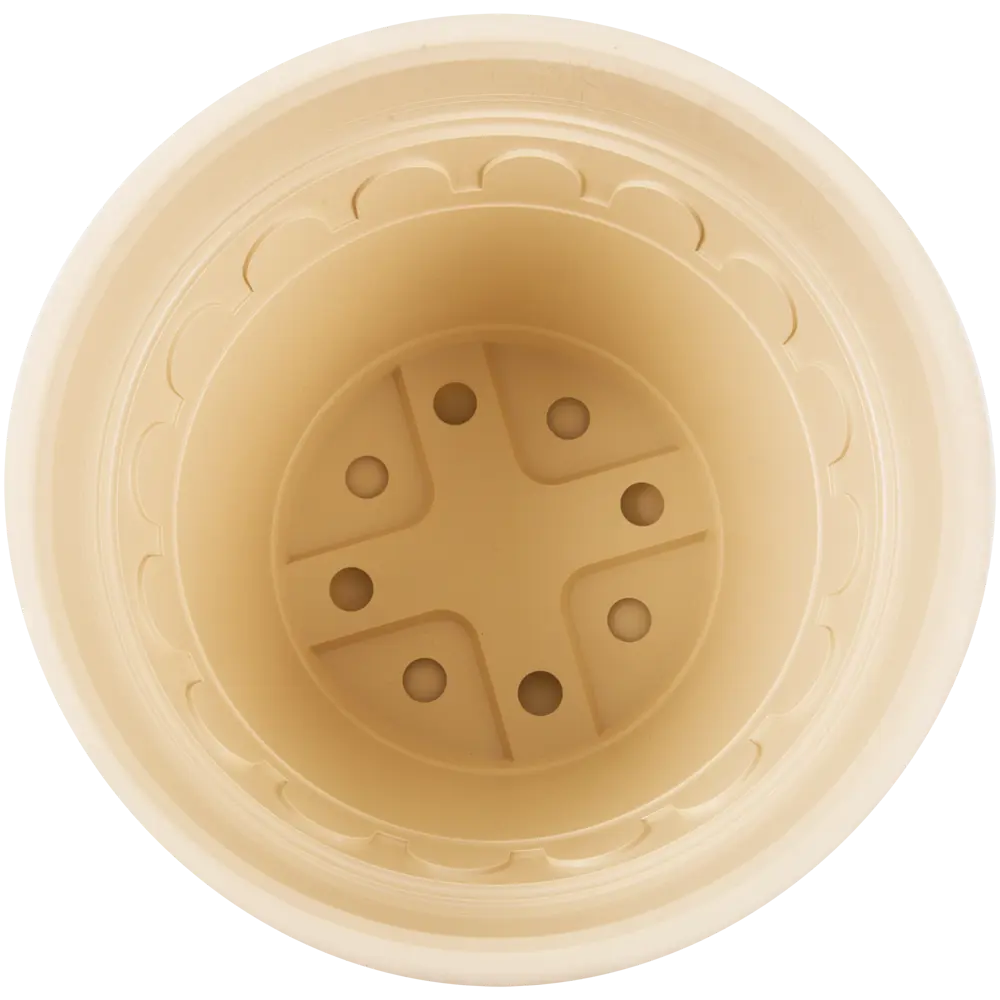 Горшок цветочный Газонcity Рома ø20 h15.3 см v3 л пластик бежевый STLM-2154257 - Вид №1