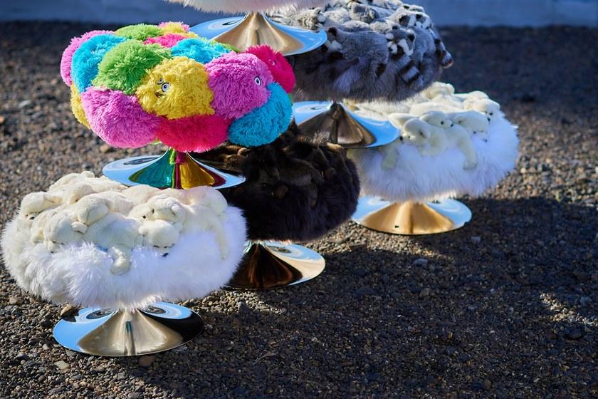 APCOLLECTION Пуф обитый полиэстером sun-id-1364464 - Вид №4