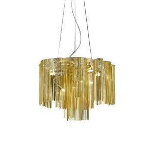 Люстра P68052-5 gold от Delight Collection золото DELIGHT COLLECTION ДИЗАЙНЕРСКИЕ, ДВУХЪЯРУСНЫЕ 247073 Золотой