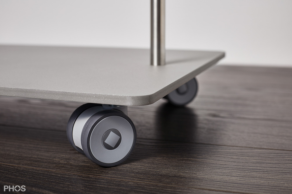 GW1 Гардеробная тележка Twin Pur с платяной штангой, основание: серое. PHOS  - Вид №4