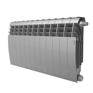 Радиатор секционный Royal Thermo Biliner 350/87 12 секций нижнее подключение биметалл серый 89391454 STLM-2031986