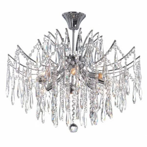 Люстра потолочная серебристая Vitaluce V5330/8PL VITALUCE ДИЗАЙНЕРСКИЕ 00-3888526 Хром