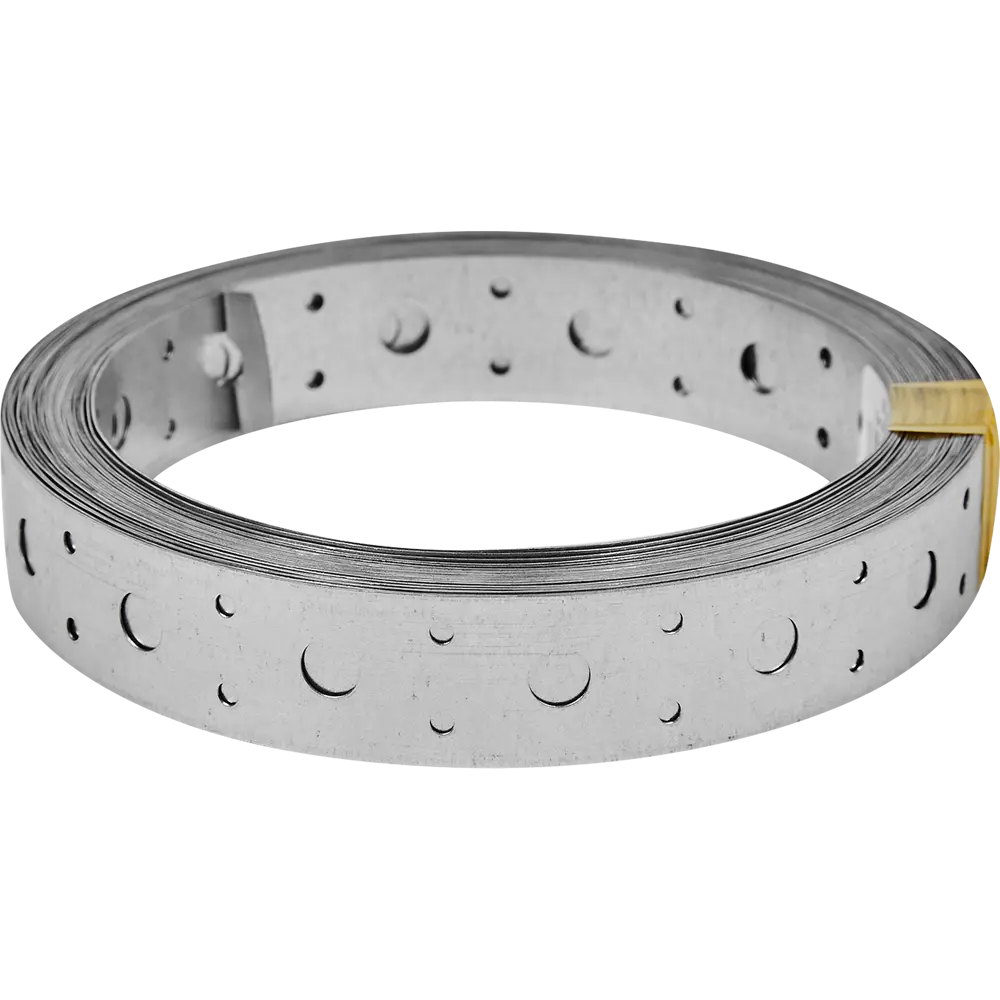 Перфорированная лента прямая LP 25x0.5 5 м оцинкованная сталь цвет серебро Santreyd STLM-2173871