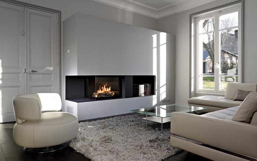 RÜEGG Угловой стальной дровяной камин с панорамным остеклением Classic line sun-id-1401982 - Вид №3