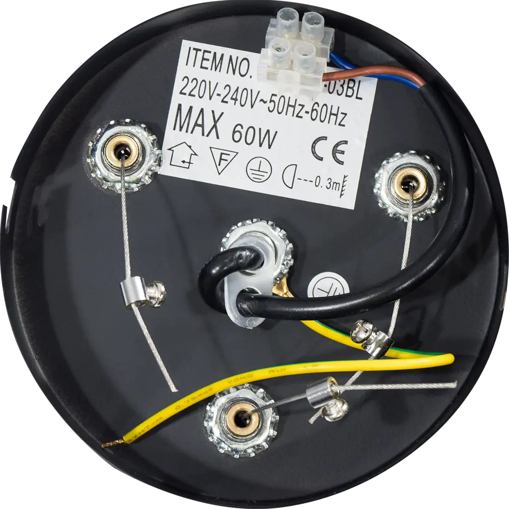 Светильник Marcia 3xE27x60 Вт, 40 см, цвет чёрный Toplight STLM-2206072 - Вид №6