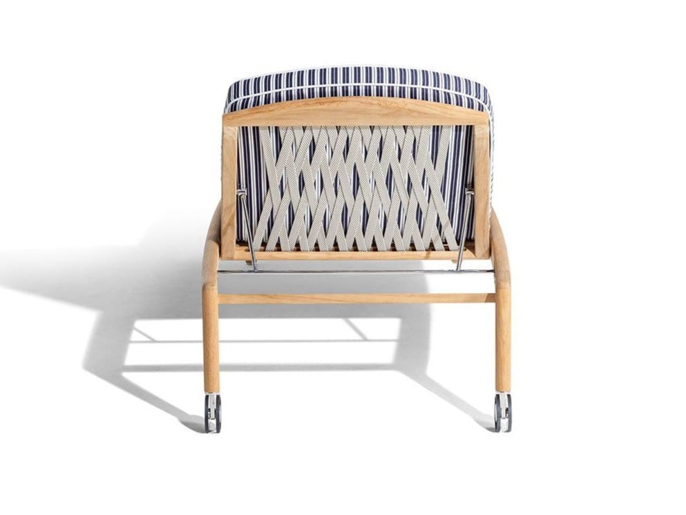 Садовая кровать с откидной спинкой из тикового дерева с колесами Poltrona Frau Boundless Living Outdoor Collections ARCH-00141946 - Вид №2