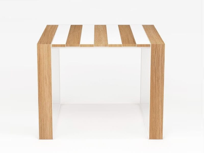 Квадратный стол из стали и дерева Vela Arredamenti ZEBRA ARCH-00084626 - Вид №2